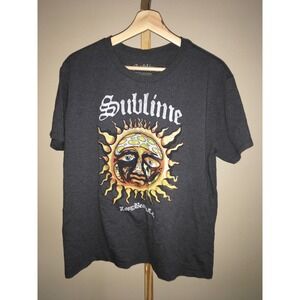 Sublime Band T Shirt Men's XL Sun Graphic Charcoal Gray Short Sleeve